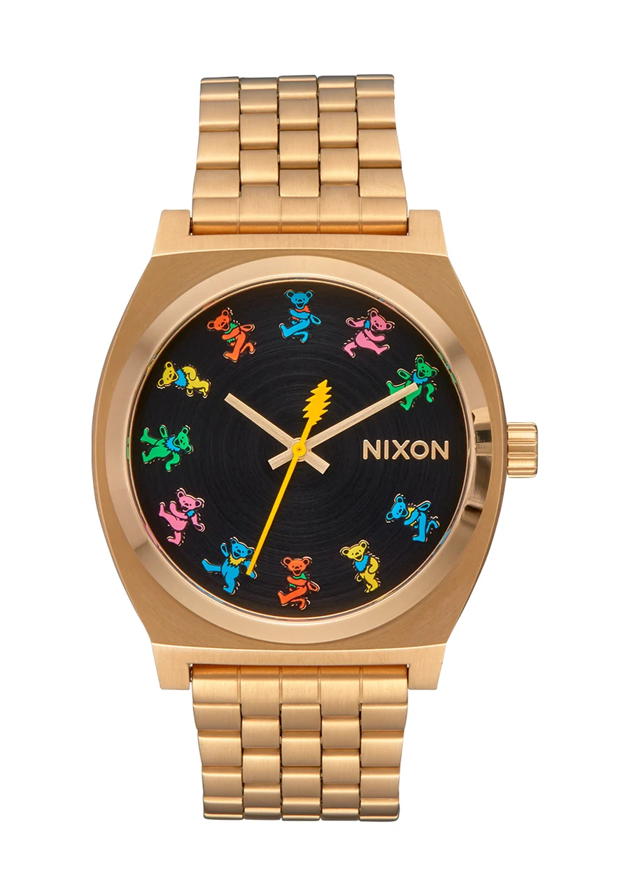 Nixon US Grateful Dead Time Teller - All Gold / Dancing Bears A1341-1013-00 kol saati