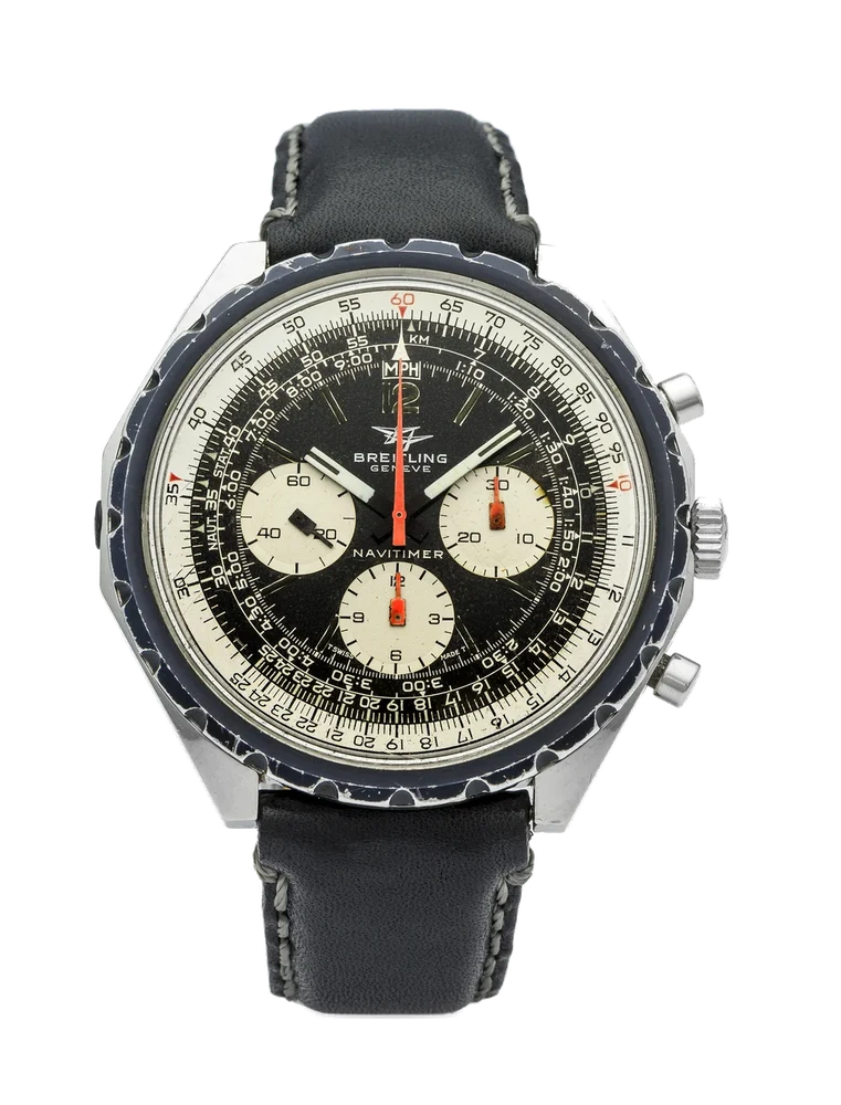 Breitling Navitimer BREITLING NAVITIMER REF. 0816 CHRONOGRAPH STEEL Fine and rare, manual-winding, stainless steel wristwatch with inner revolving navigation ring. kol saati