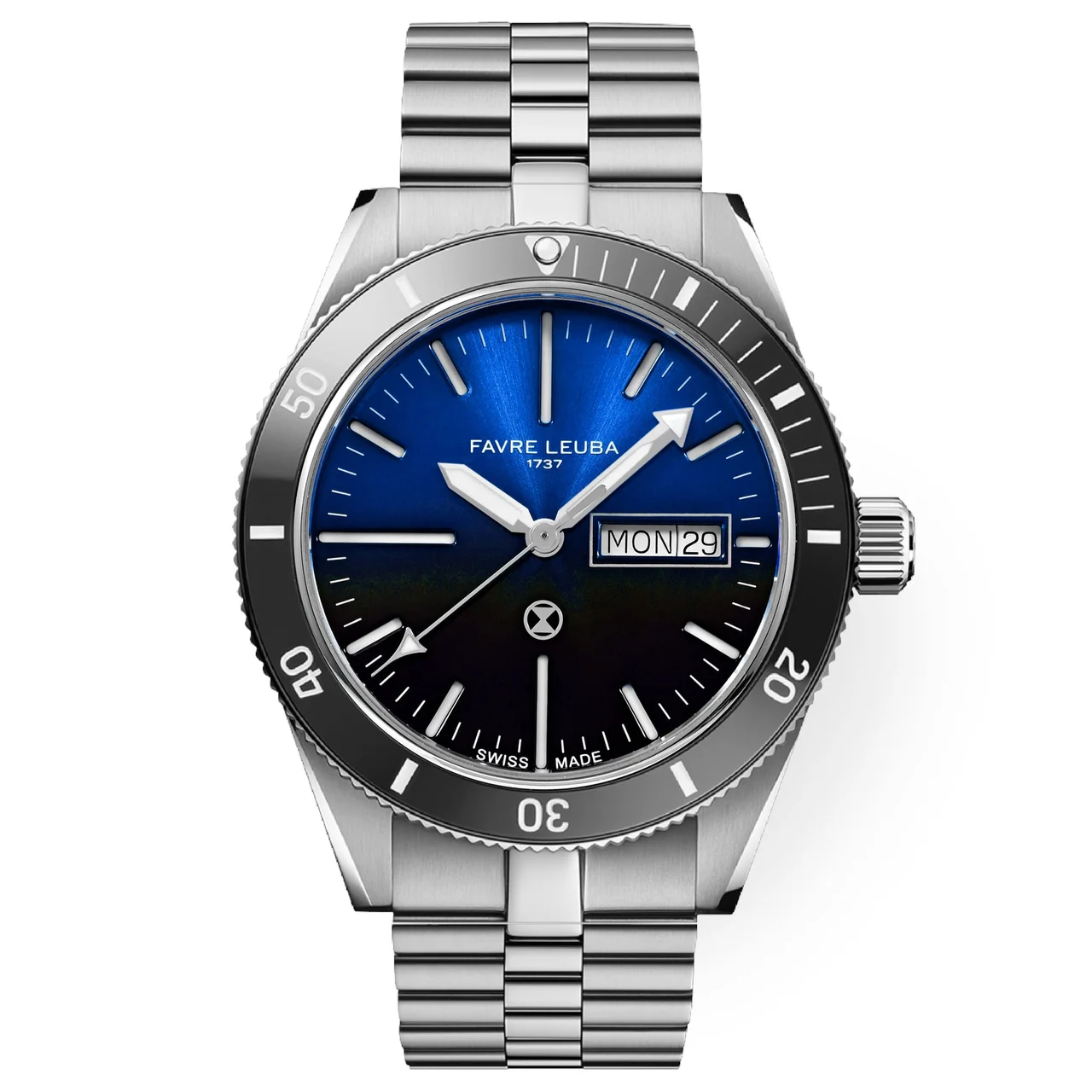 Favre Leuba Deep Raider Day Date 00.20311.110.02.200 48.2 mm kol saati