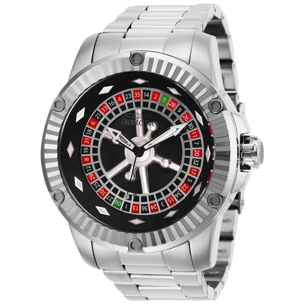Invicta Specialty Roulette Automatic Watch - 52mm, Steel (28709) 52 mm kol saati