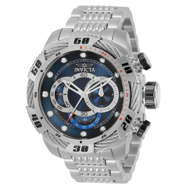 Invicta Speedway Finish Line Watch - 50mm. Steel (34159) kol saati