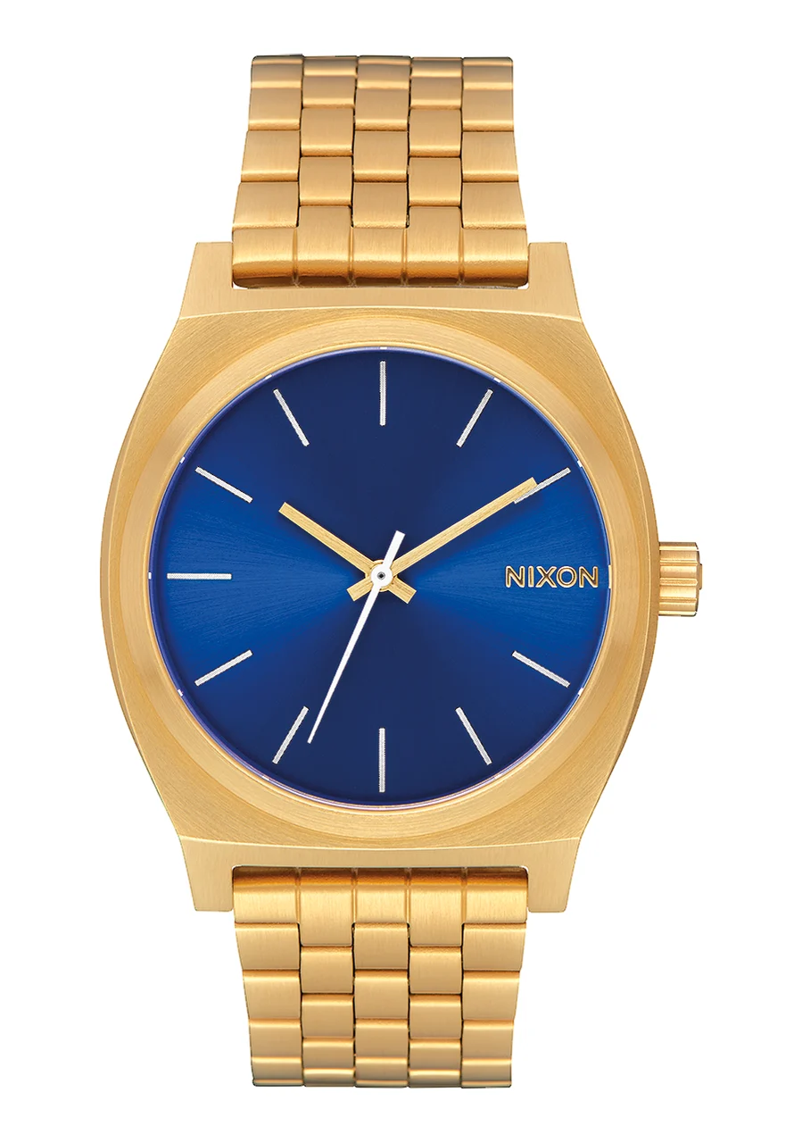 Nixon US Time Teller - All Gold / Blue Sunray A045-2735-00 37 mm kol saati