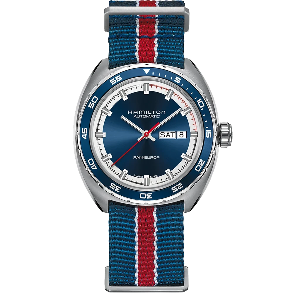 Hamilton American Classic Pan Europ Day Date Auto H35405741 42 mm kol saati