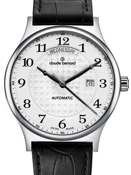 Claude Bernard Swiss Made Automatic Dress Watch #83014-3-AB 42 mm kol saati