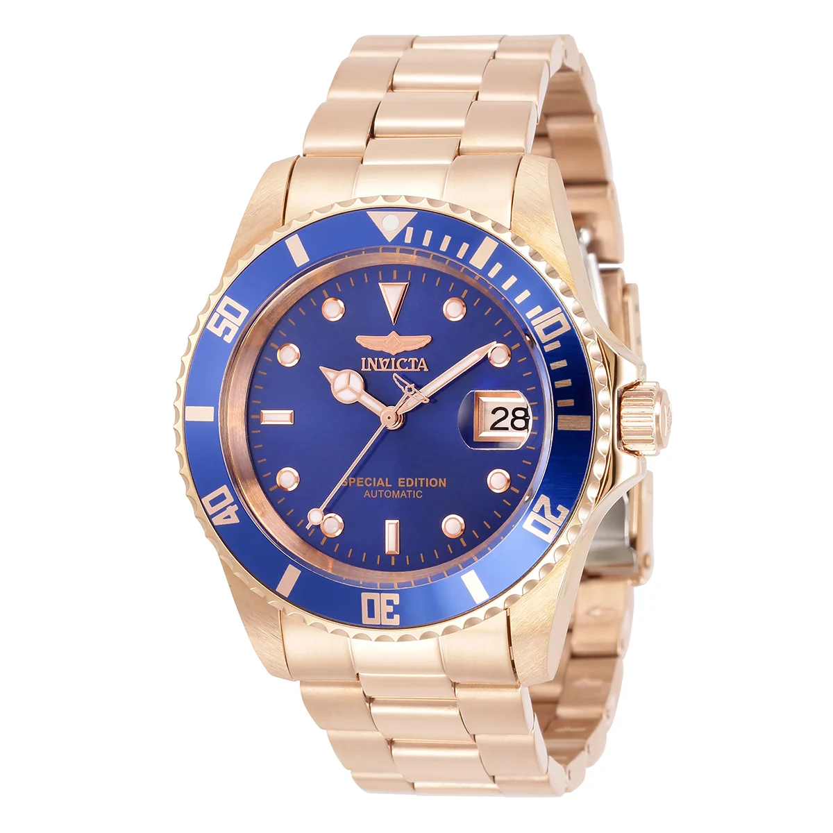 Invicta Pro Diver Navigator Automatic Watch - 42mm. Rose Gold (30601) 42 mm kol saati