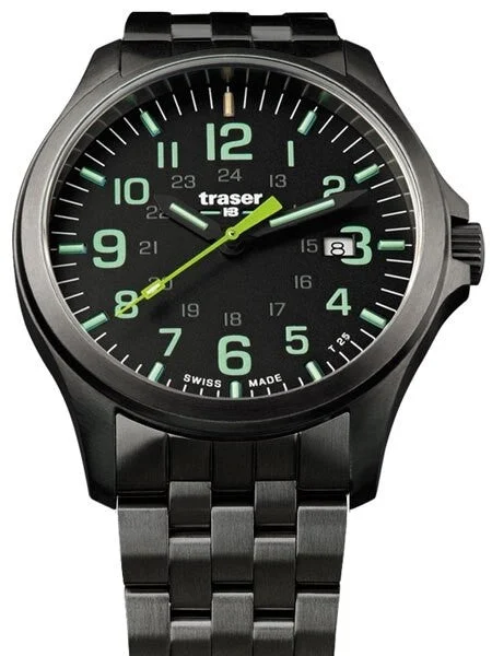 Traser Officer Pro Gun Metal PVD Case Watch with an Anti-Reflective Sapphire Crystal #1078