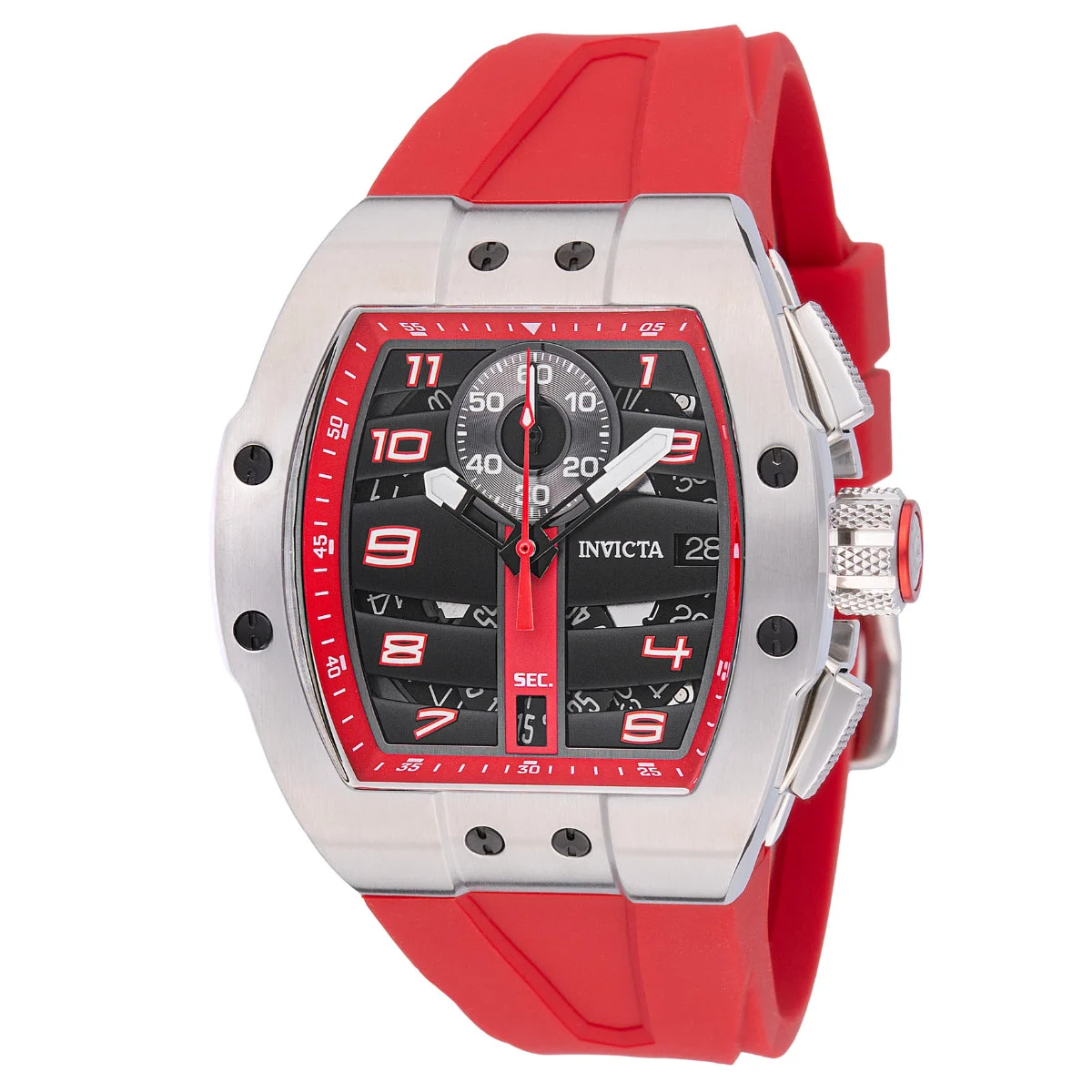 Invicta Racing Kinetic Arc Watch - 44mm. Red (47367) 44 mm kol saati