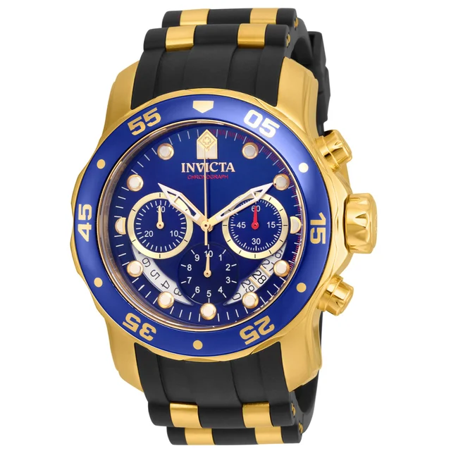 Invicta Pro Diver SCUBA Watch - 48mm. Gold. Black (21929) kol saati