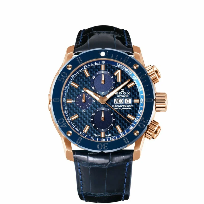 EDOX 01122-37RBU3-BUIR3-L 45 mm kol saati