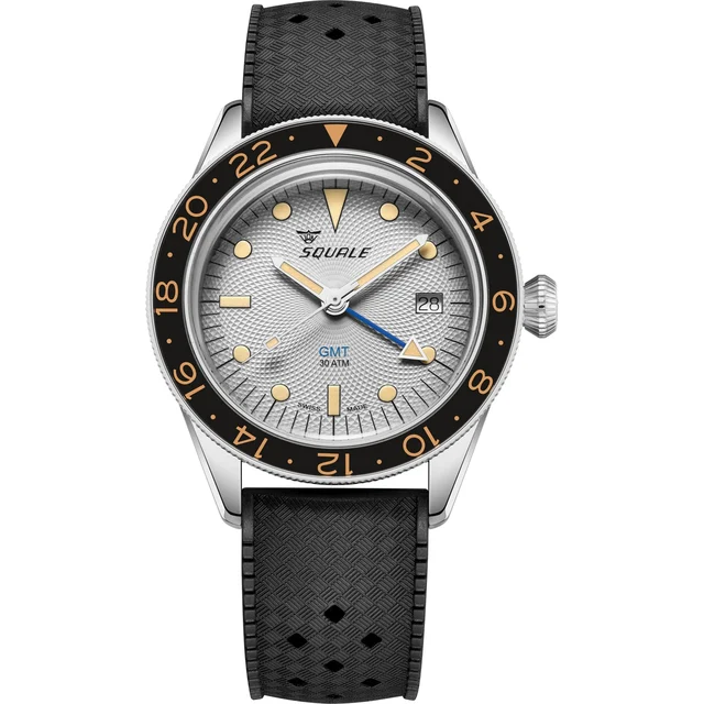 Squale GMT "Sharkbelly" Grey Guilloché U.S. Exclusive SUB-39ERG.HT kol saati