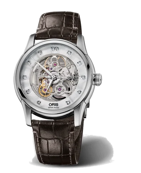 Oris Artelier Skeleton Diamonds 01 734 7670 4019-07 1 21 73FC kol saati