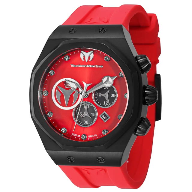 Technomarine Reef Sun Watch - 45mm, Red (TM-523003) kol saati