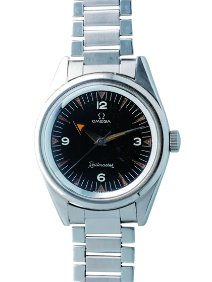 OMEGA OMEGA REF. 2914-4, RAILMASTER, STEEL kol saati