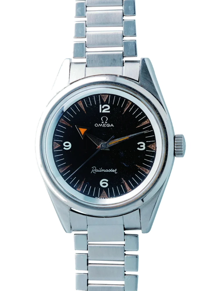 OMEGA OMEGA REF. 2914-4, RAILMASTER, STEEL kol saati