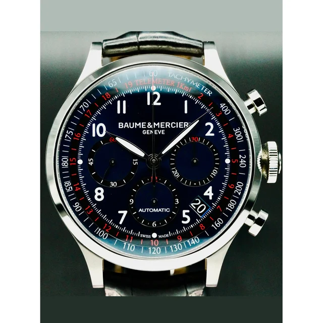 Baume & Mercier Capeland Chronograph Blue Dial 210000051040 kol saati