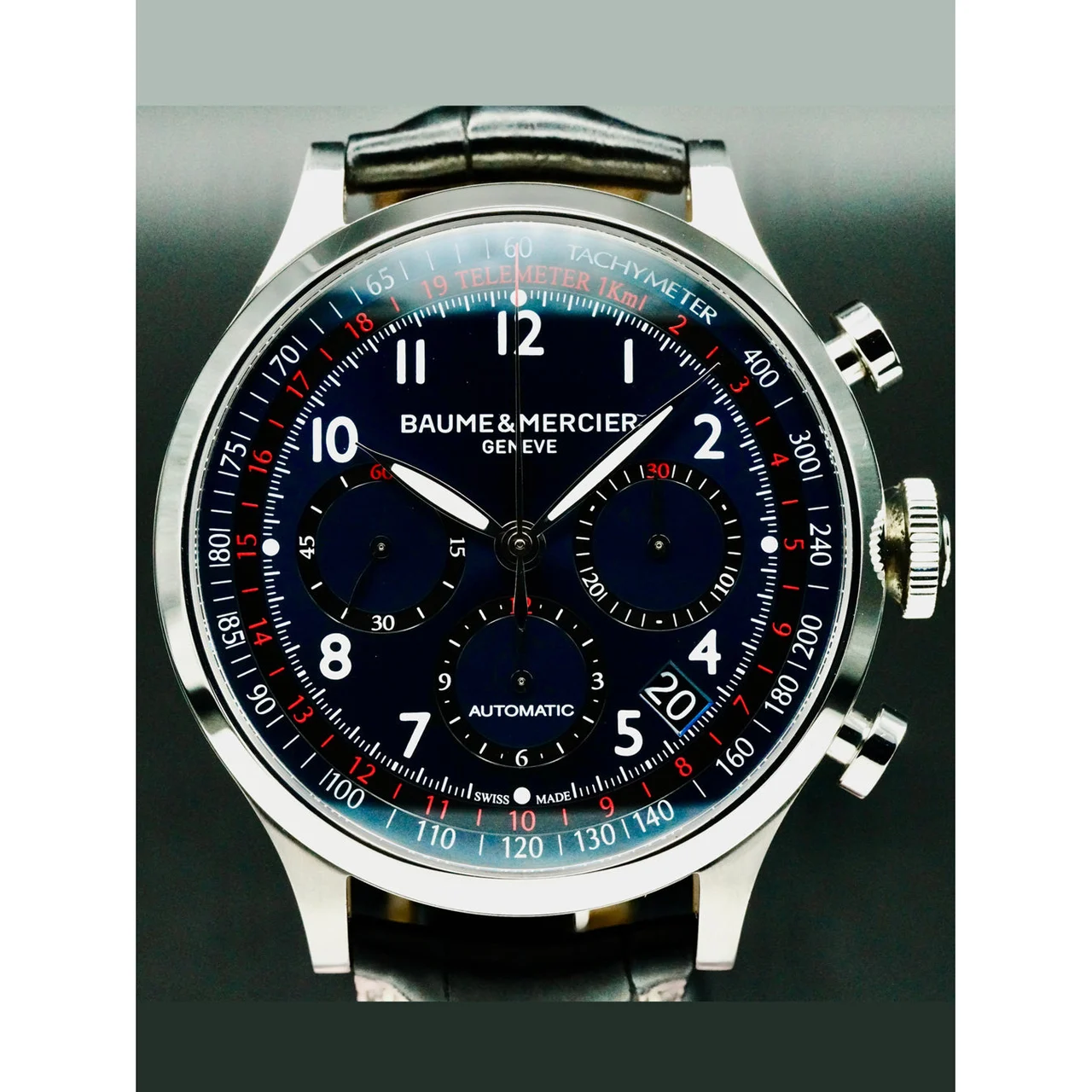 Baume & Mercier Capeland Chronograph Blue Dial 210000051040 44 mm kol saati