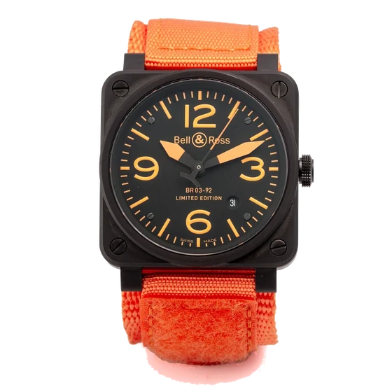 Bell & Ross BELL & ROSS, REF. BR03-92-5-01496, No. 01/250, PVD kol saati