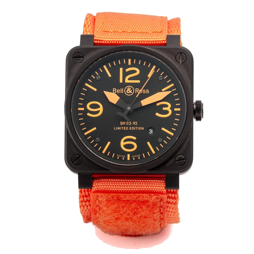 Bell & Ross BELL & ROSS, REF. BR03-92-5-01496, No. 01/250, PVD kol saati