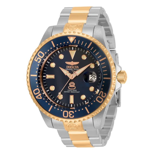 Invicta Grand Diver Navalia Automatic Watch - 47mm, Steel, Rose Gold (33315) kol saati