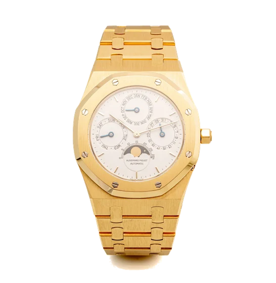Audemars Piguet Ref. 25686BA.OO.0944BA.03, perpetual calendar, moon phases, white dial; “R