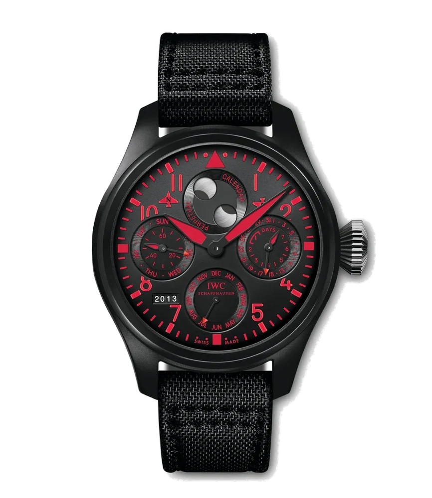 IWC Pilots Watch Top Gun Perpetual Calendar Boutique Edition IW502903 48.6 mm kol saati