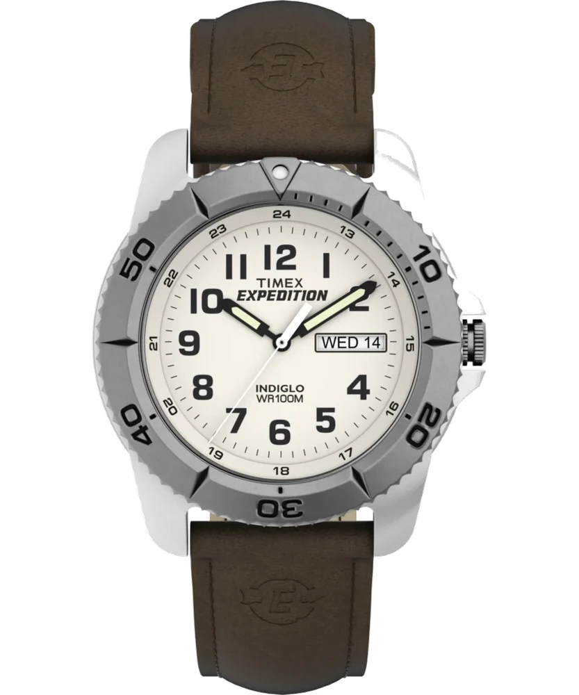 Timex Expedition Traditional 40mm Leather Strap Watch T46681 40 mm kol saati