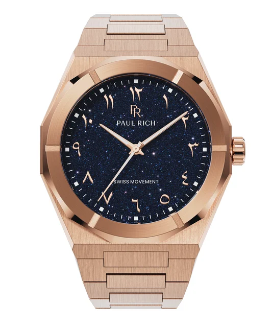Paul Rich Star Dust II PR88IIArabic - Rose Gold kol saati
