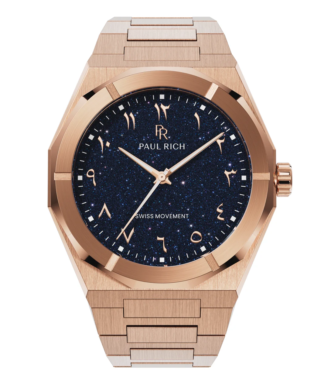 Paul Rich Star Dust II PR88IIArabic - Rose Gold 43 mm kol saati