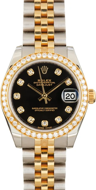 Rolex Datejust 178383 Diamond Dial and Bezel kol saati