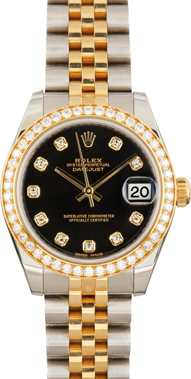 Rolex Datejust 178383 Diamond Dial and Bezel 31 mm kol saati