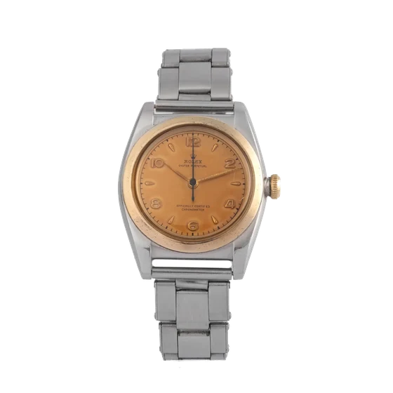 Rolex ROLEX REF. 3132 BUBBLE-BACK GOLD AND STEEL kol saati