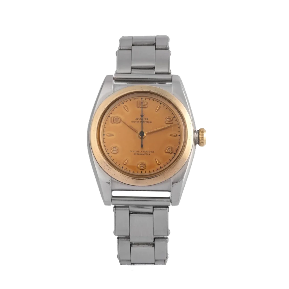 Rolex ROLEX REF. 3132 BUBBLE-BACK GOLD AND STEEL kol saati