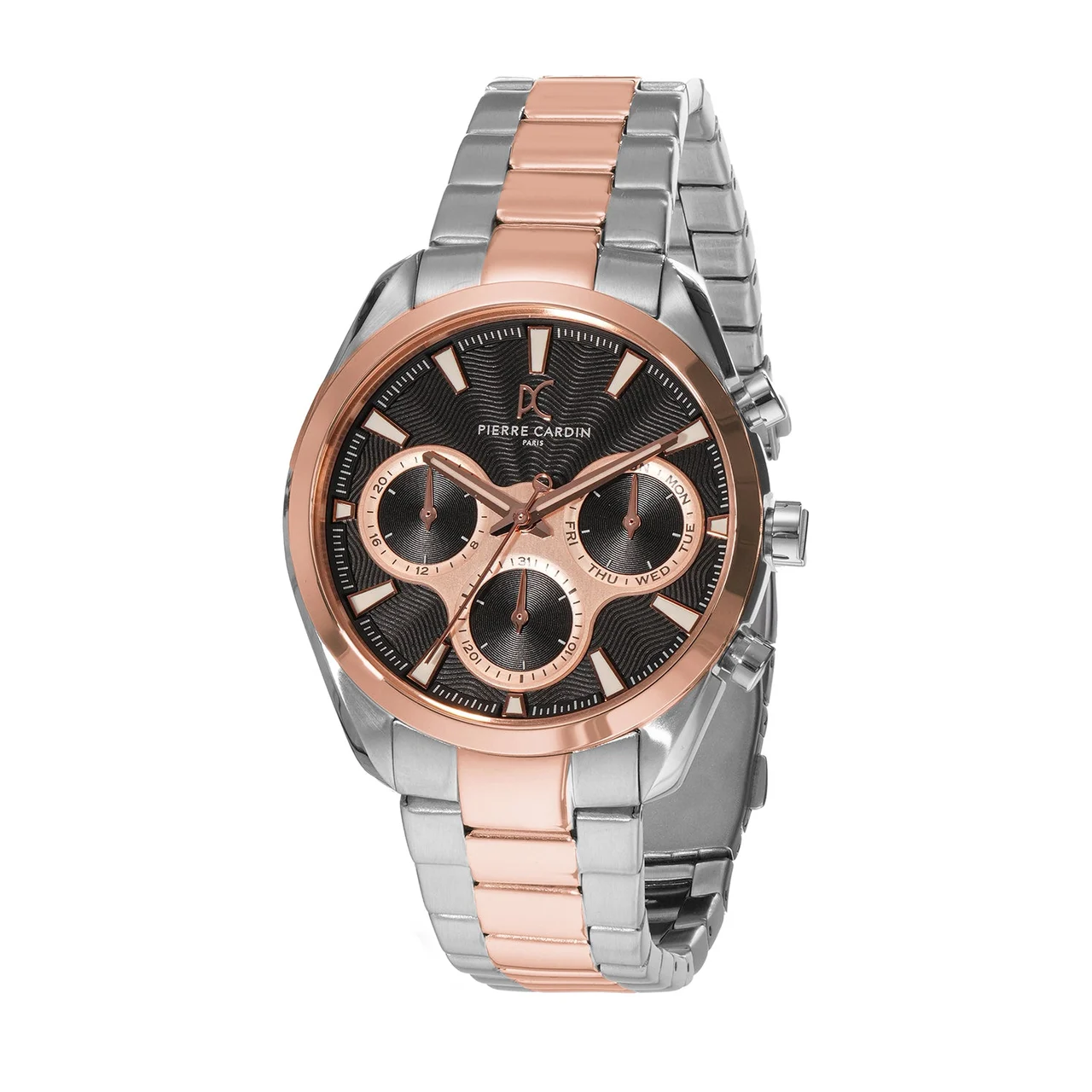 Pierre Cardin Imperium Astra 40mm - Twotone Rose Gold and Silver with Twotone Rose Gold and Silver Metal Strap CF.1028.MU.1 40 mm kol saati