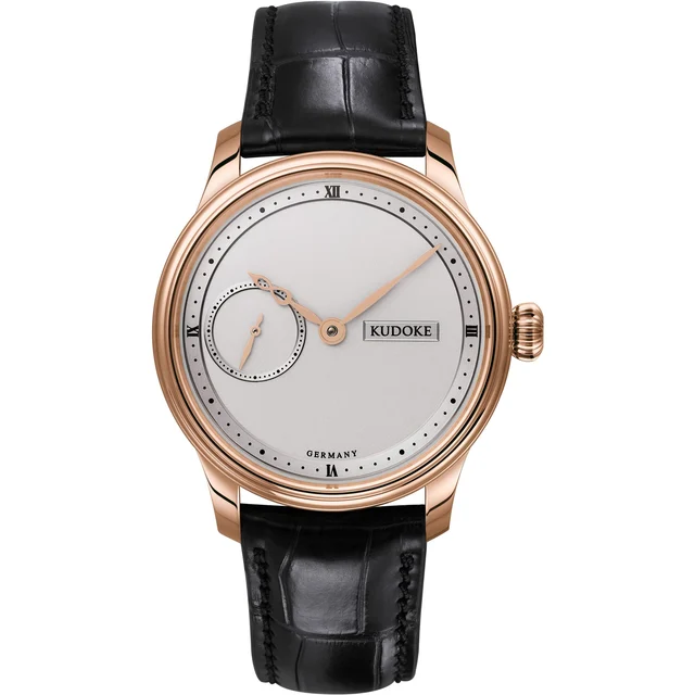 Kudoke Silver Dial Rose Gold kudoke-1-silver-rg-1 kol saati
