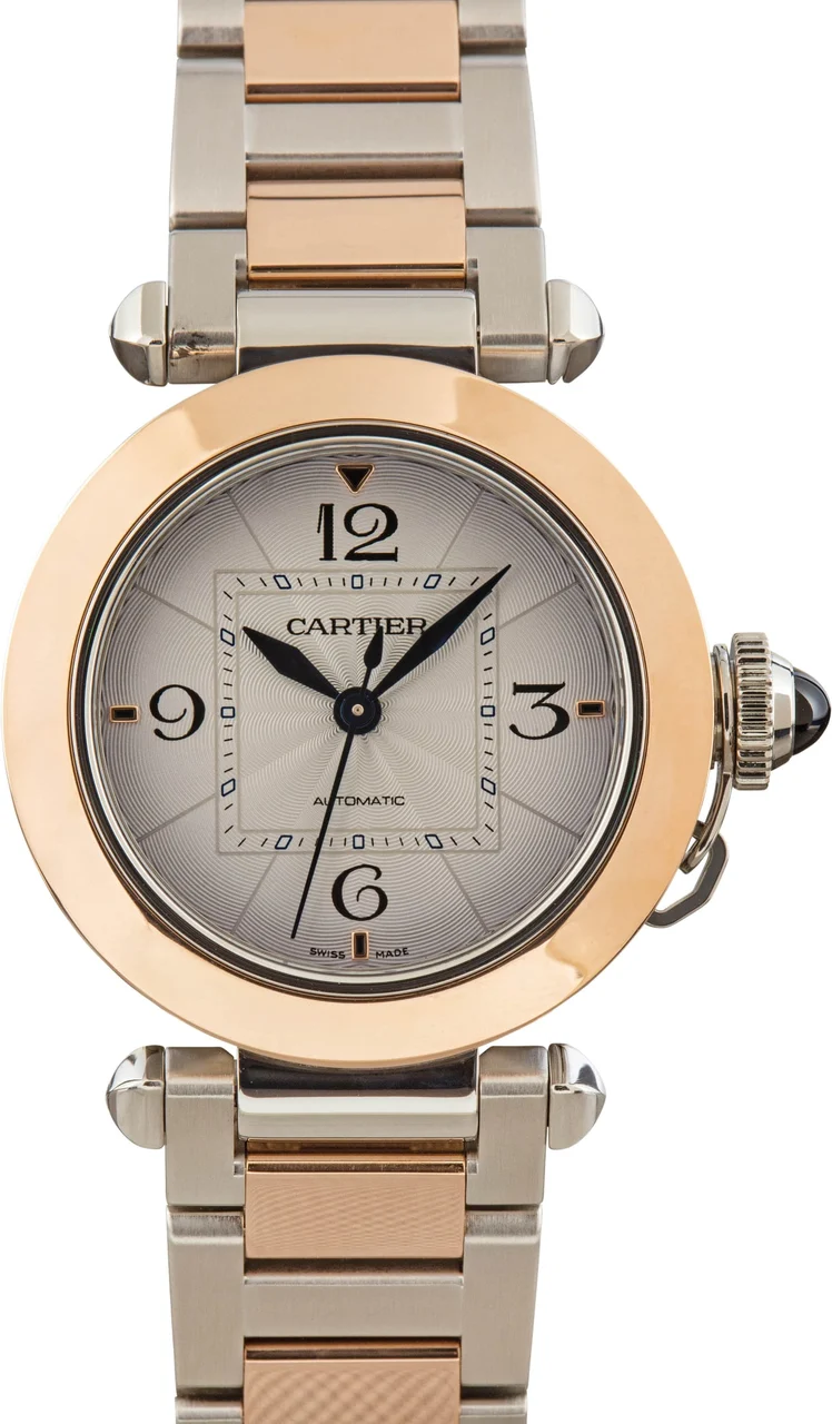 Cartier Pasha De 35 Ref W2PA0008 Two Tone kol saati