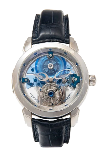 Ulysse Nardin ULYSSE NARDIN, REF. 799-81, TOURBILLON ROYAL BLUE, PLATINUM kol saati