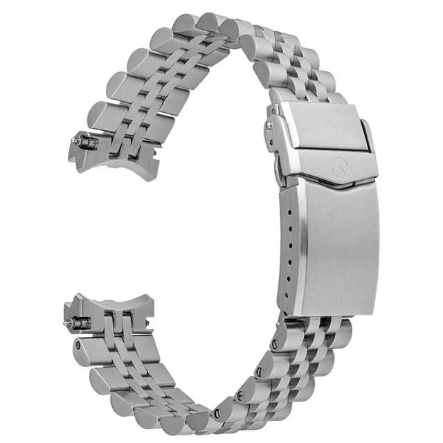 Islander Fully Brushed Solid-Link Watch Bracelet for the Northport #BRAC-38 kol saati