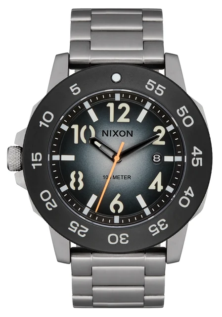 Nixon US Smyth 44 - Silver / Tunnel Black Ombre A1414-5306-00 kol saati
