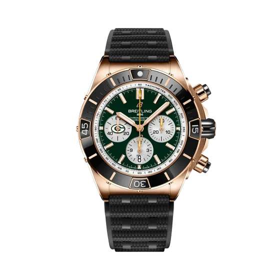 Breitling Super Chronomat B01 Chronograph 44 NFL Green Bay Packers RB01366A1L1S1 kol saati