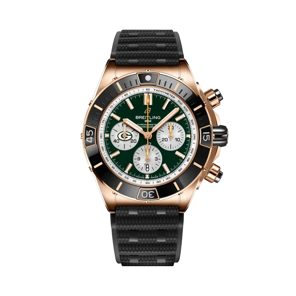 Breitling Super Chronomat B01 Chronograph 44 NFL Green Bay Packers RB01366A1L1S1 44 mm kol saati
