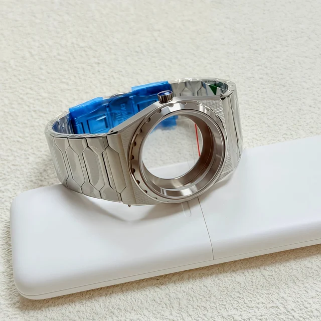 Tandorio Watches Mod VC222 Watch case 37MM sapphire glass 316L solid stainless steel case 