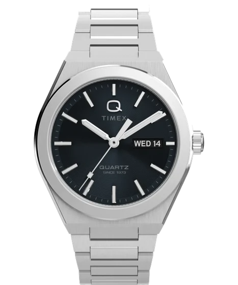 Timex Continental Day and Date 39mm Stainless Steel Bracelet Watch TW2Y25000 kol saati