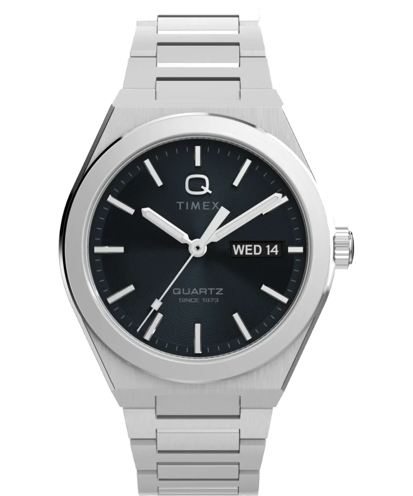 Timex Continental Day and Date 39mm Stainless Steel Bracelet Watch TW2Y25000 39 mm kol saati