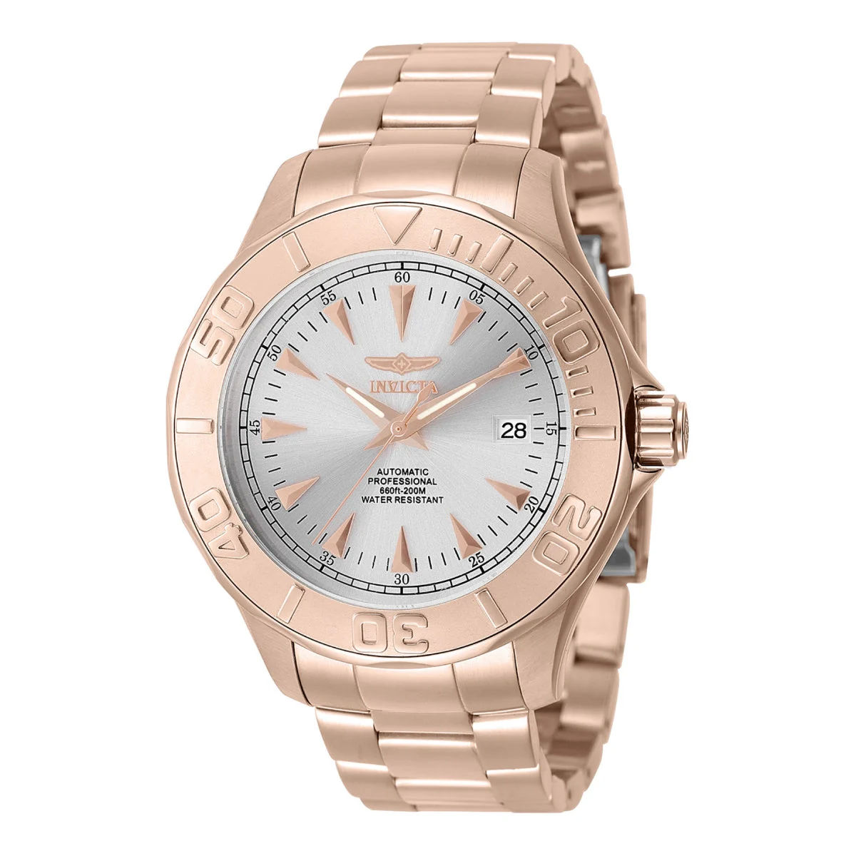Invicta Signature Automatic 3 Hand Silver Dial Watch (ZG-7111) kol saati