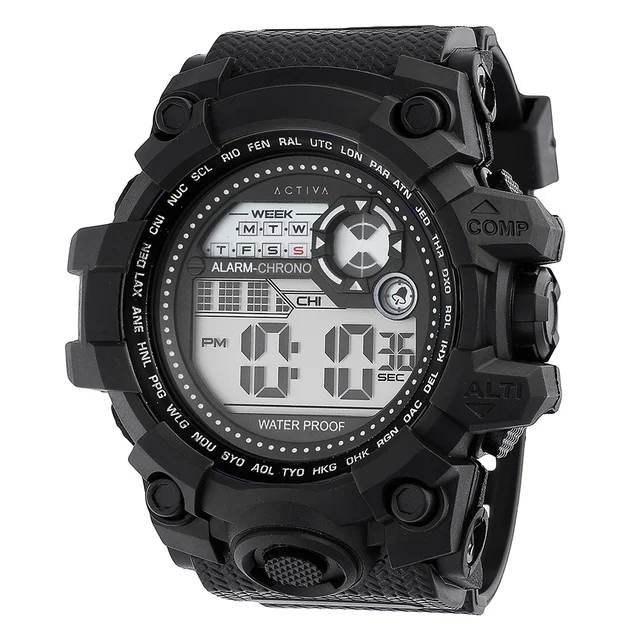 Activa Invicta DigitalWatch - 52mm. Black (ACW430-005) kol saati
