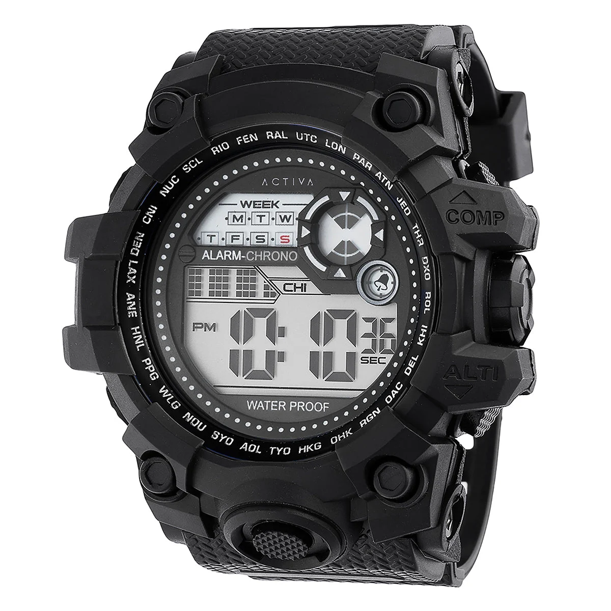 Activa Invicta DigitalWatch - 52mm. Black (ACW430-005) 52 mm kol saati