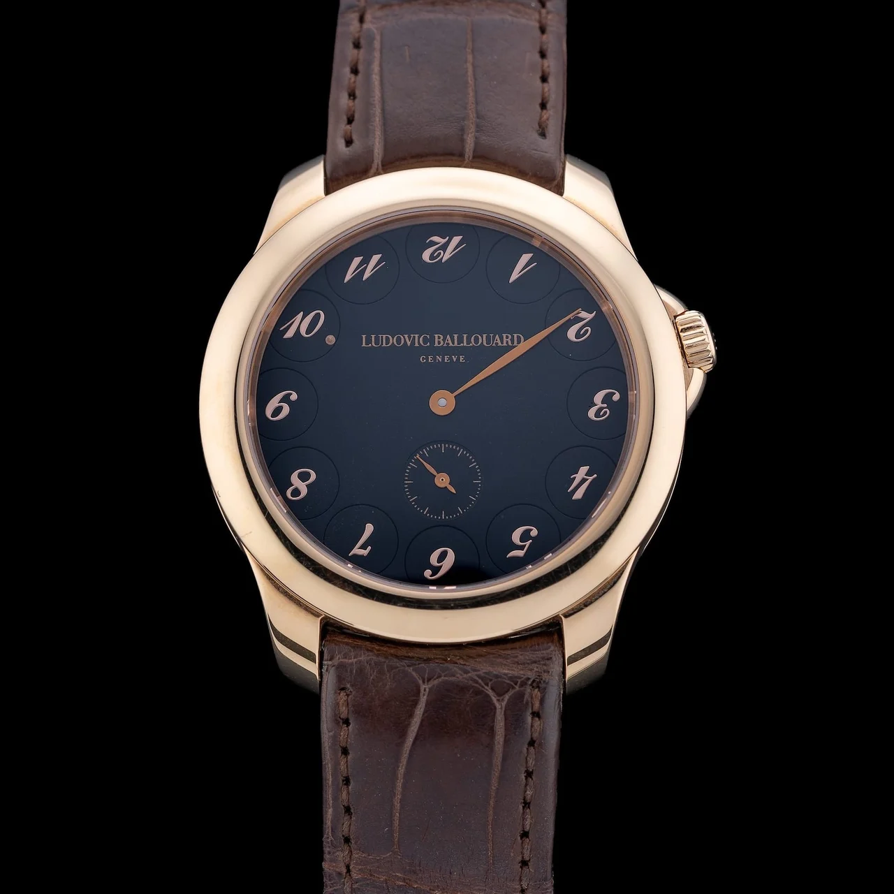 Ludovic Ballouard Upside Down Gold Black ER210009N32976 kol saati