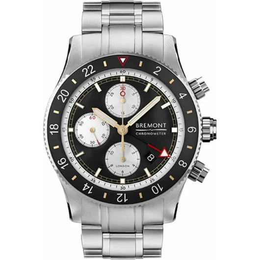 Bremont Supermarine Chronograph Black Dial on Bracelet SMARINECHRONO-BK-B 43 mm kol saati