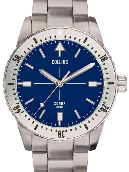 Collins SONAR Swiss Automatic, 300-M Dive Watch with 39.5mm Case and a Sapphire Crystal #C