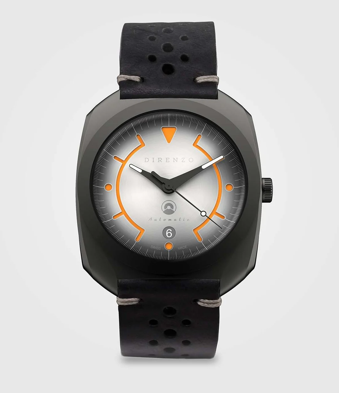 Direnzo DRZ 02 grey – date (PVD) 41 mm kol saati